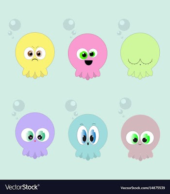 Baby squids vector image