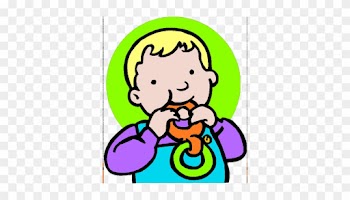 Baby Teething Clip Art