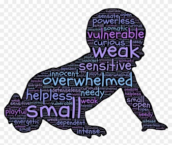 Baby Typography - Baby Silhouette Clip Art