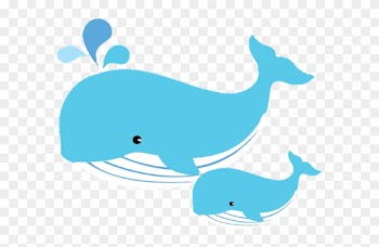 Baby Whale Clipart - Whale And Baby Clipart