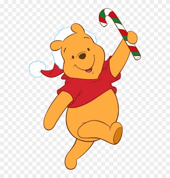 Baby Winnie The Pooh Clipart - Merry Christmas Pooh