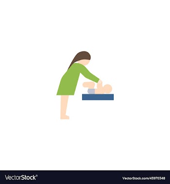 babysitting service creative icon flat from