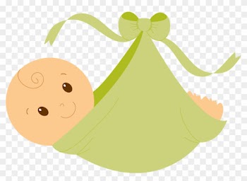 Babysling Boy Green - Baby Shower Png