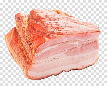 Back bacon Ham Smoking Brisket, bacon transparent background PNG clipart