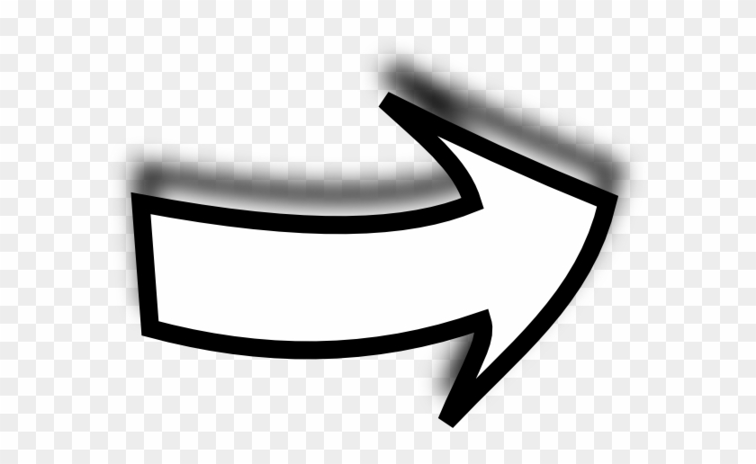 Back Gallery For Curved Arrow Black And White - Cartoon Arrow Black And White