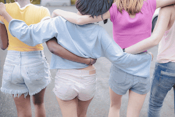Back of diverse kids walking | Free Photo - rawpixel