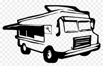 Back Of Pickup Truck Drawing Download - Food Truck Drawing Png