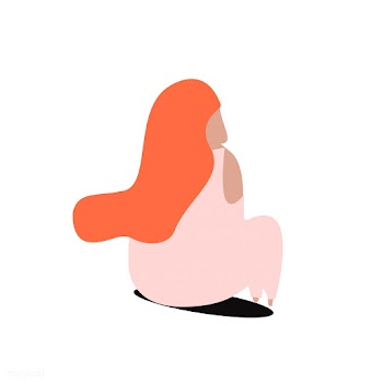 Back side of a woman sitting down illustratio.. | Free stock vector - 462138