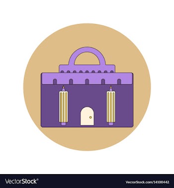 Back to school and education flat design vector image