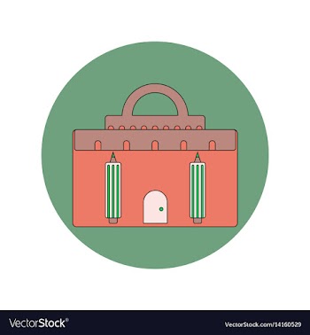Back to school and education flat design vector image