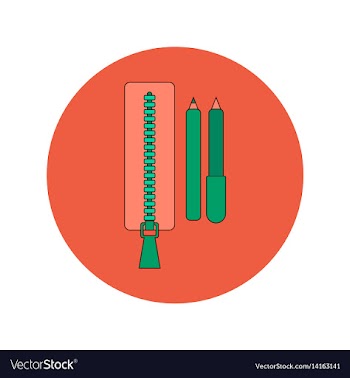 Back to school and education flat design vector image