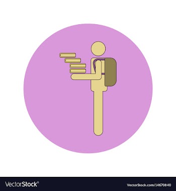 Back to school and education flat design vector image