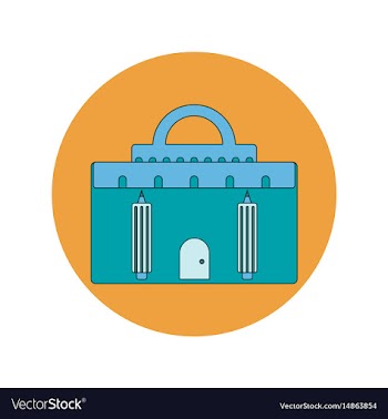 Back to school and education flat design vector image