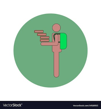 Back to school and education flat design vector image