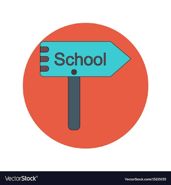 Back to school and education flat design vector image