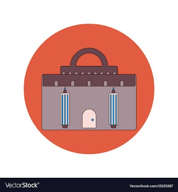 Back to school and education flat design vector image