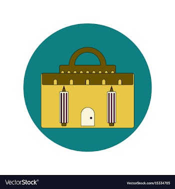 Back to school and education flat design vector image