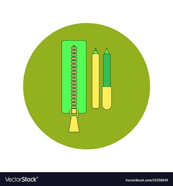 Back to school and education flat design vector image