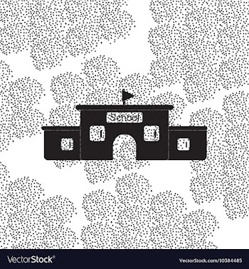 Back to School and Education flat icon in vector image