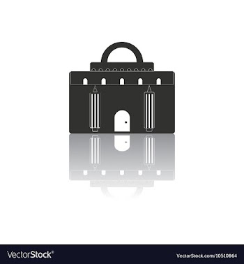 Back to School and Education flat icon in vector image