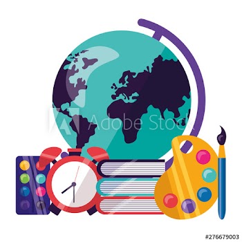 back to school flat design