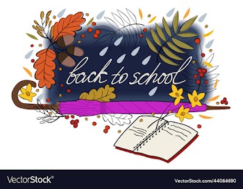back to school isolated of