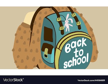 back to school isolated of backpack