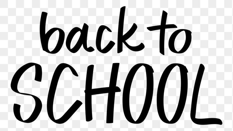 Back to school png word | Free PNG - rawpixel