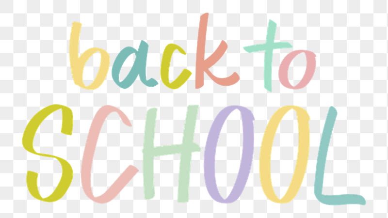 Back to school png word | Free PNG - rawpixel