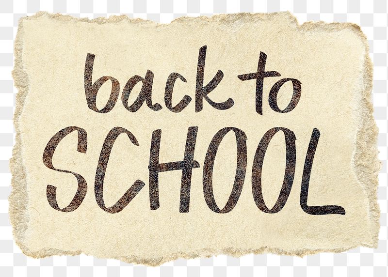 Back to school png word | Free PNG - rawpixel