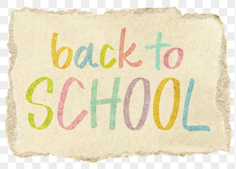Back to school png word | Free PNG - rawpixel