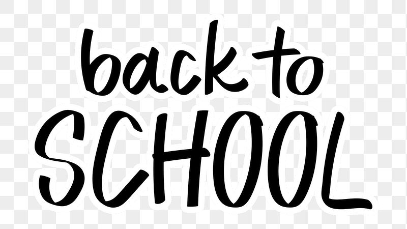 Back to school png word | Free PNG - rawpixel