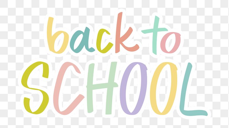 Back to school png word | Free PNG - rawpixel