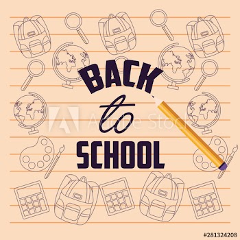 Back to school vector design
