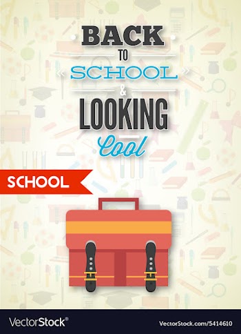 Back to school vector image
