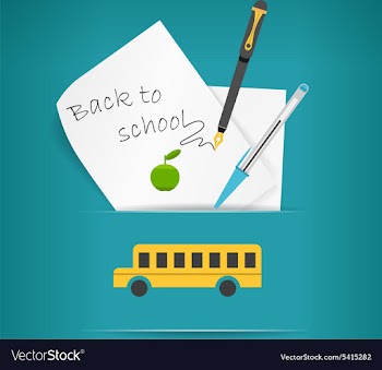 Back to school vector image