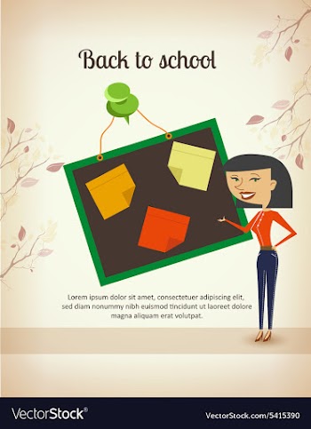 Back to school vector image