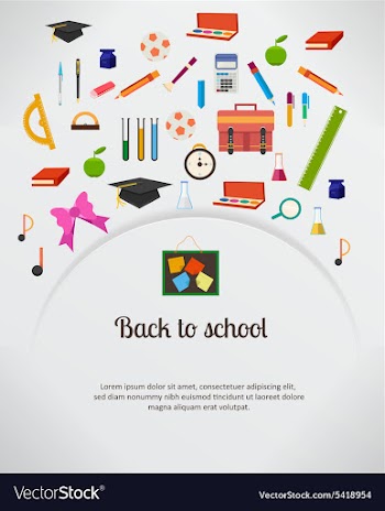 Back to school vector image