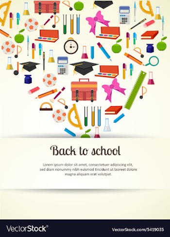 Back to school vector image