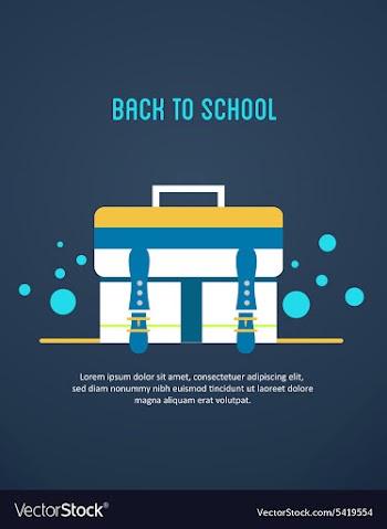 Back to school vector image
