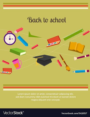 Back to school vector image