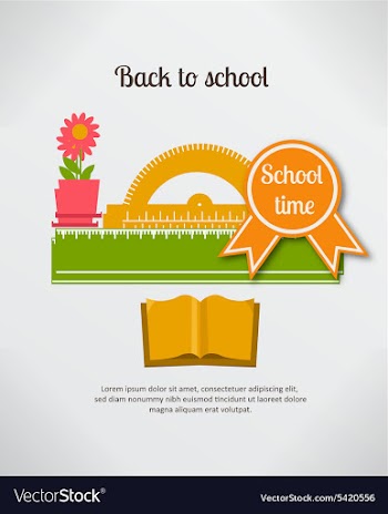 Back to school vector image