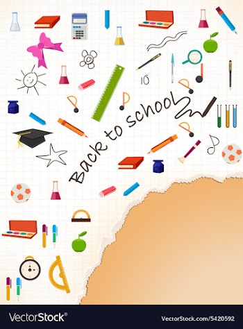 Back to school vector image