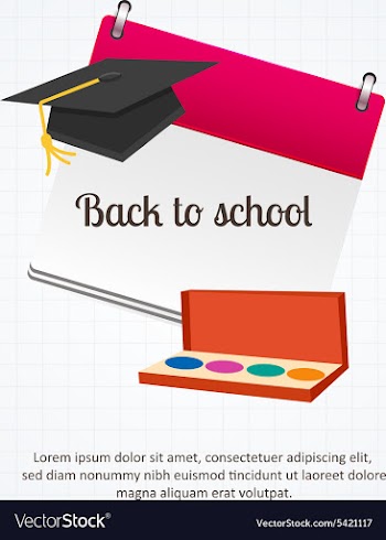 Back to school vector image