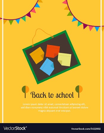 Back to school vector image