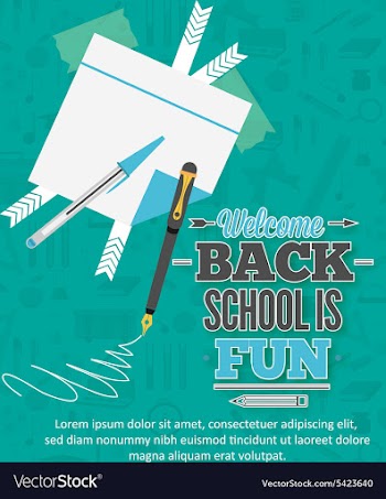 Back to school vector image