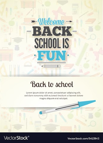 Back to school vector image