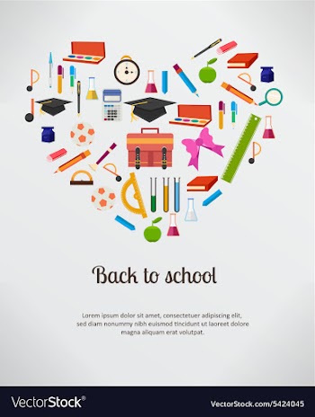 Back to school vector image