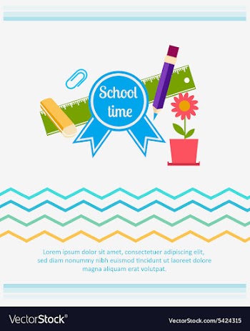 Back to school vector image