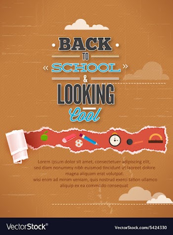 Back to school vector image